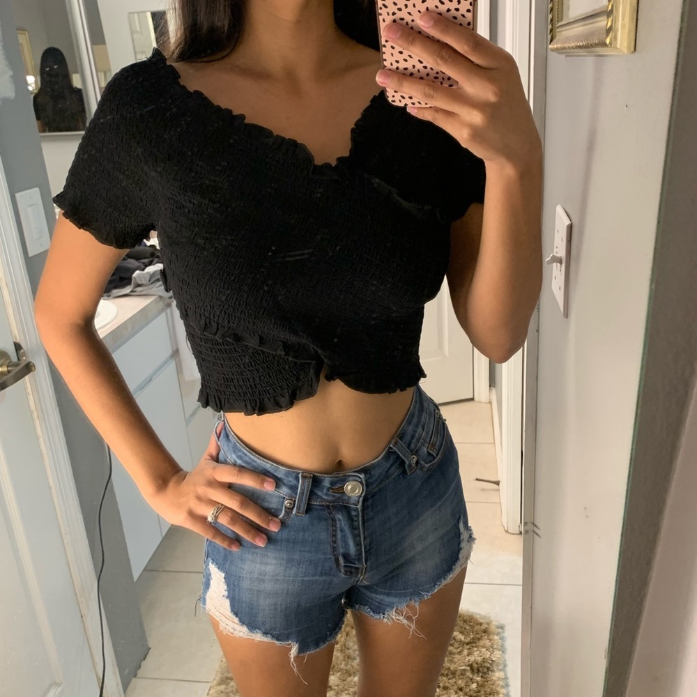 Off-The-Shoulder Crop Top